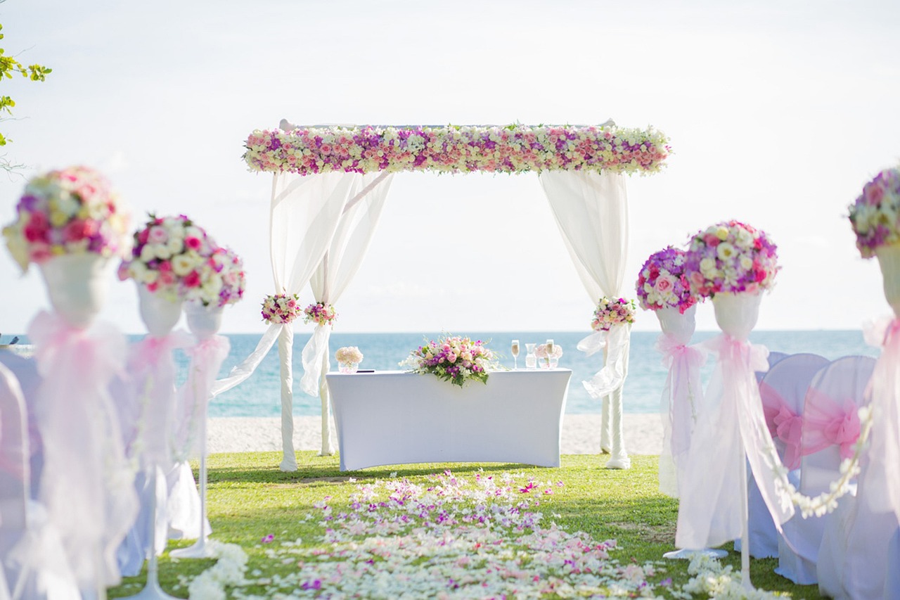 ¿Qué colores se usan para una boda en la playa?