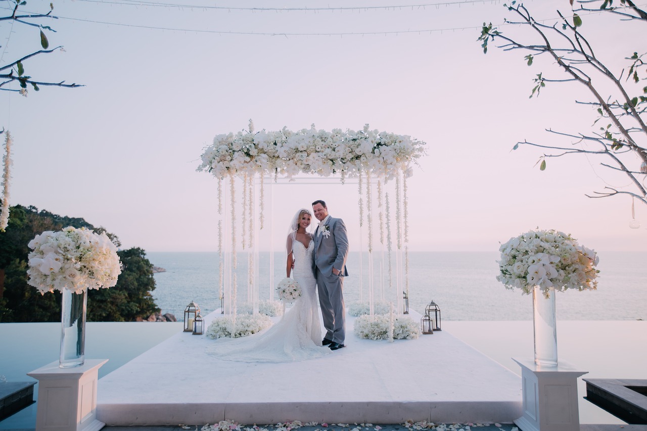 ¿Qué colores se pueden usar en una boda en la playa?